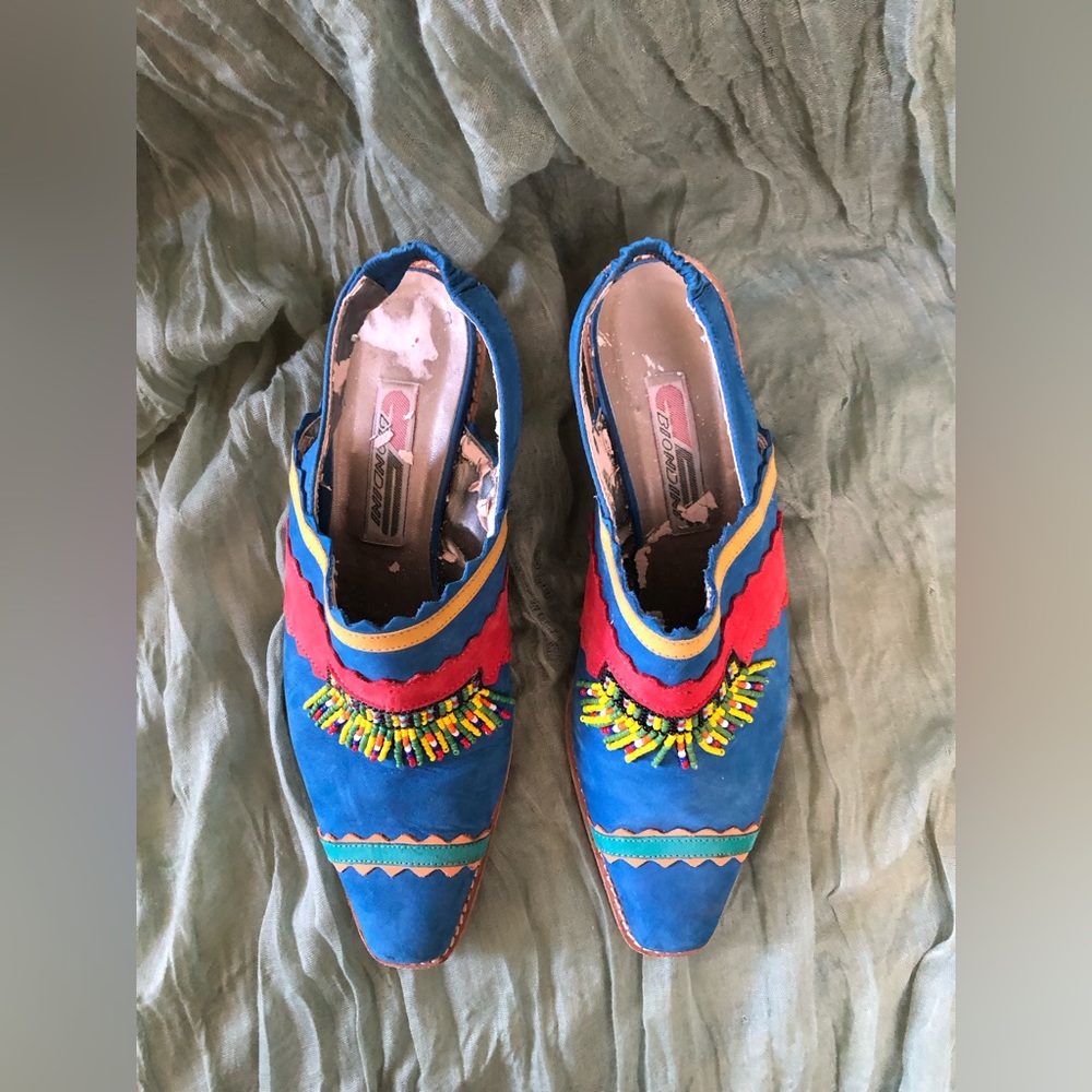 Biondini Vintage Shoes Sz 8 Need Care - Picture 3 of 12